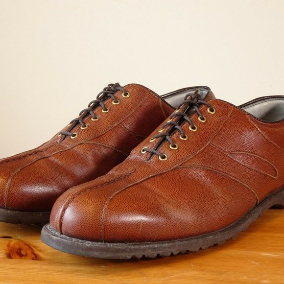 Footjoy Classics Dry Premiere Spikeless Mens Golf Shoes 55546 10.5E Wide Tan USA - Picture 4 of 11